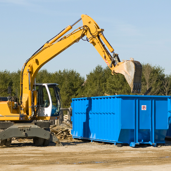 are there any restrictions on where a residential dumpster can be placed in Gibson TN